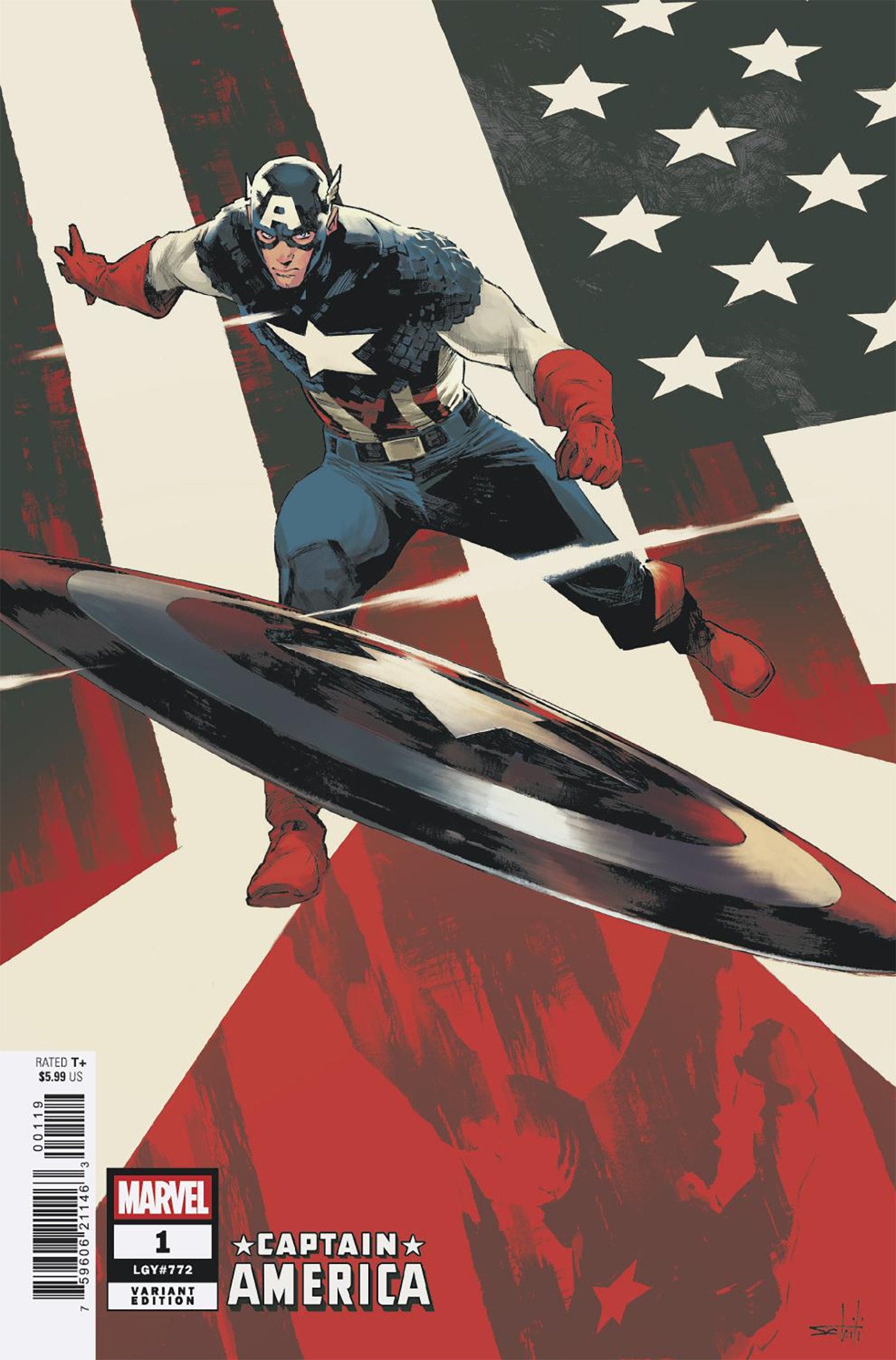 Captain America #1 Valerio Schiti Variant
