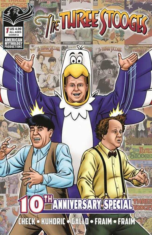 Three Stooges American Mythology 10 Th Anniversary #1 Cover A Fraim Brothers