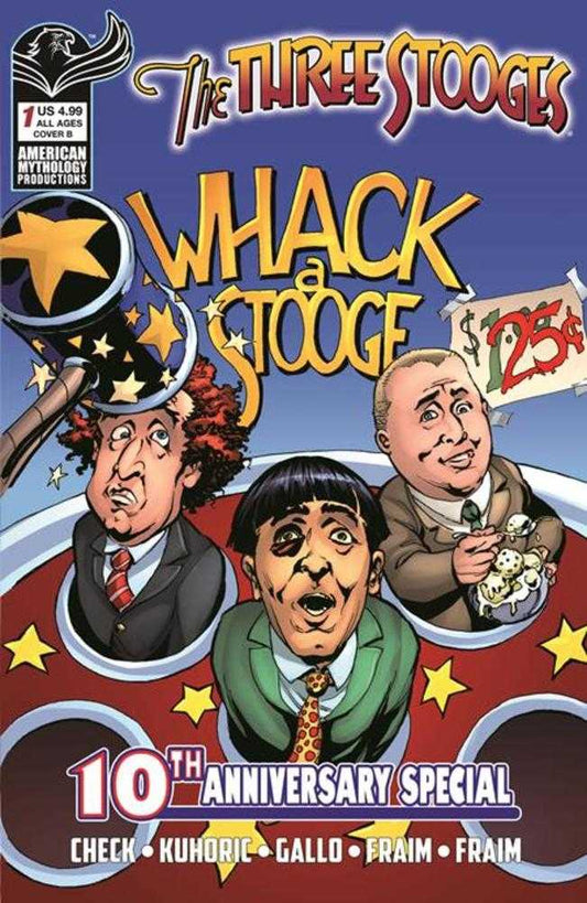 Three Stooges American Mythology 10 Th Anniversary #1 Cover B Greg Larocque Variant  Previously Solicted Thru Diamond
