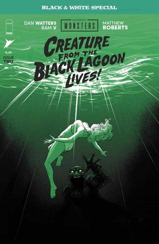Universal Monsters Creature From The Black Lagoon Lives Black & White Special #2 (Of 2) Cover A Matthew Roberts