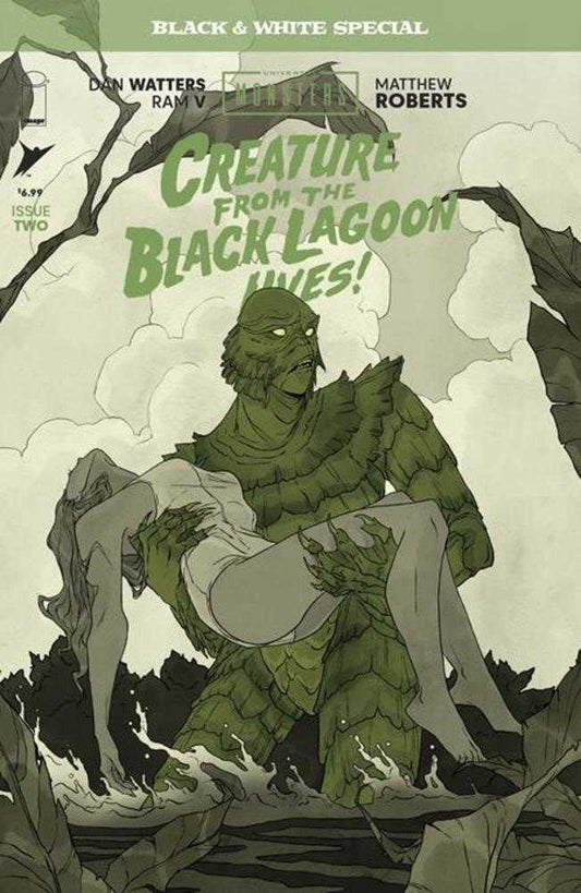 Universal Monsters Creature From The Black Lagoon Lives Black & White Special #2 (Of 2) Cover B Abigail Larson Variant