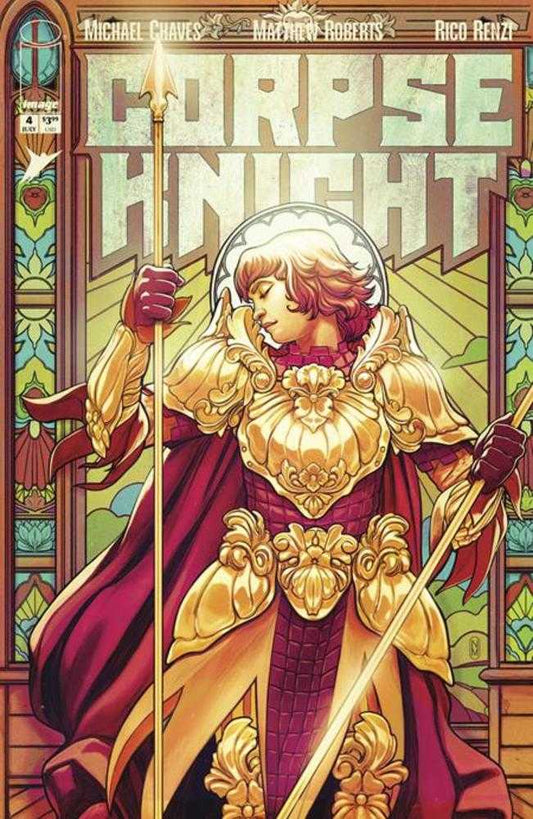 Corpse Knight #4 (Of 6) Cover D 1 in 25 Nimit Malavia Stained Glass Variant (Mature)