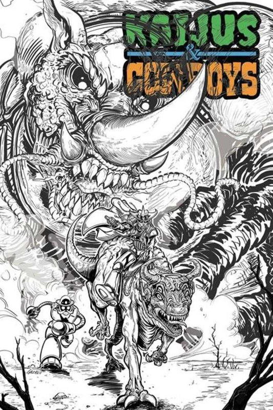 Kaijus & Cowboys #1 (Of 12) Cover C Gaz Gretsky Gazbot Variant