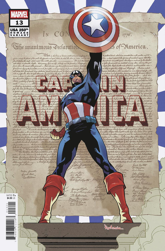Captain America #13 Roge Antonio 250 Th Homage Variant [Arm]