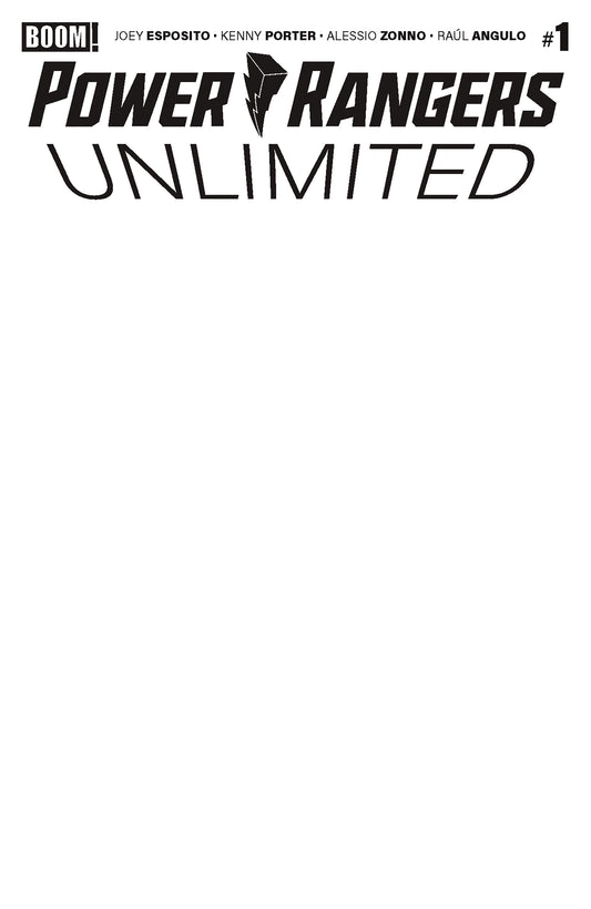 Power Rangers Unlimited #1 D Blank Sketch Variant