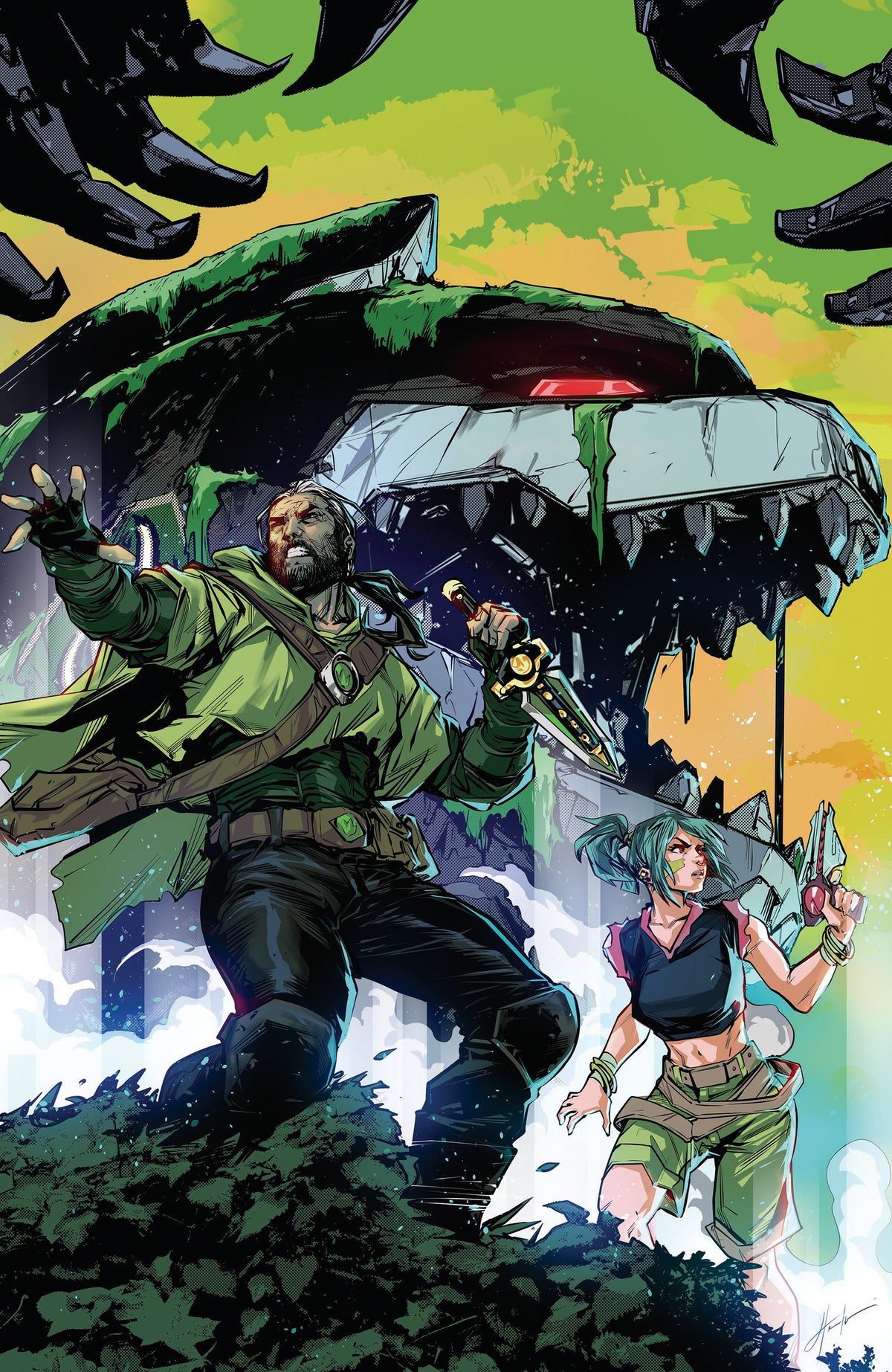 Power Rangers Green #3 G 1 in 25 Variant Edition Variant (Full Art, Prasetya)